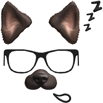 Sleepy Dog Filter with Glasses