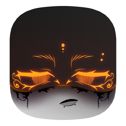 Murder drones - Orange visor goth face Roblox item