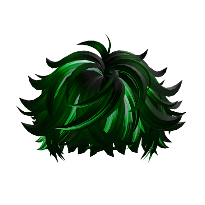 Green Black Messy Hair thumbnail