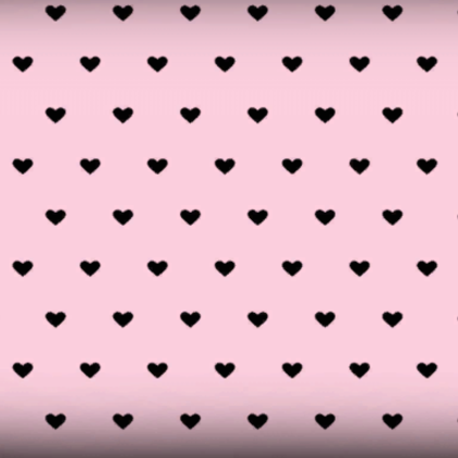 Mini hearts black & pink
