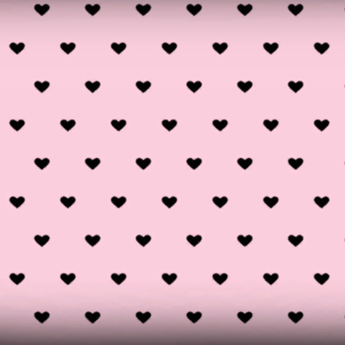 Mini hearts black & pink