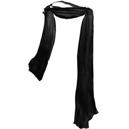 Fall Autumn Cozy Cold Winter Scarf in Black Roblox item