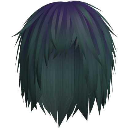 purple green emo moe hair 22.  Roblox item