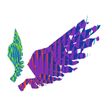 Animated Shimmering Rainbow Wings