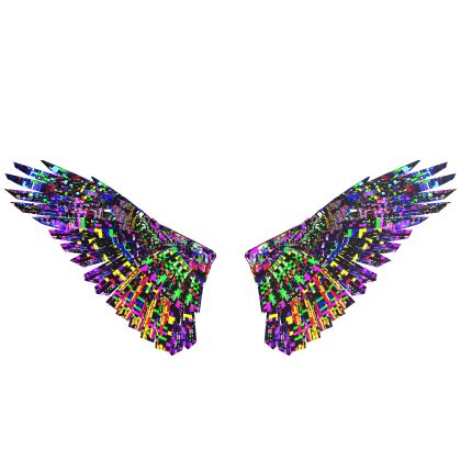 VHS Glitch Wings