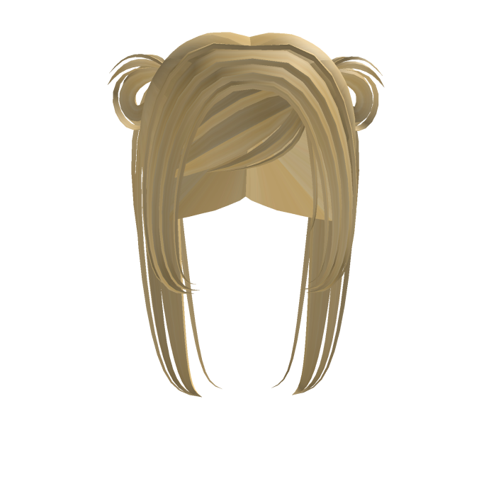 golden blonde pigtail hair buns!!