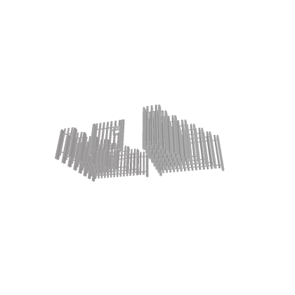 White Metal Fence