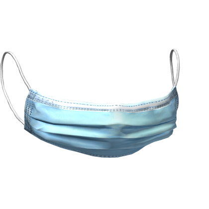 Blue Face Mask Down