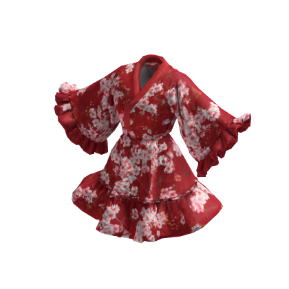 Crimson Blossom Dress [PBR]