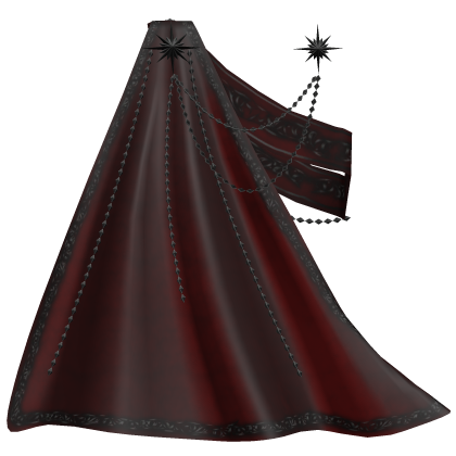 1.0 Royal sash with cape - red/black