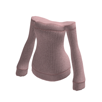 💗 Off the Shoulder Sweater Dress Blush Pink thumbnail