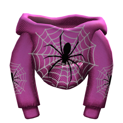 Pink Designer Spider Web female Hoodie Roblox item