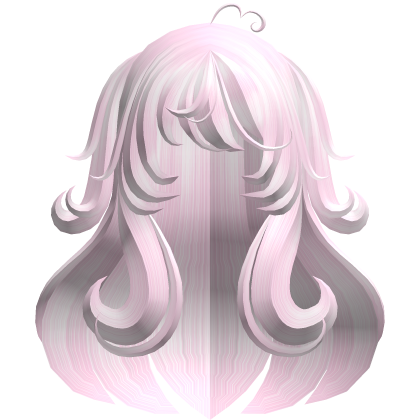 ୨ৎ Sweet Pink Fluffy Long Hair With Pigtails