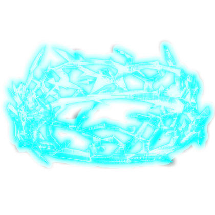 Animated Lightning Crown Glowing Emissive Blue