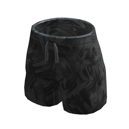 Summer Brush Pattern Shorts | Gray thumbnail