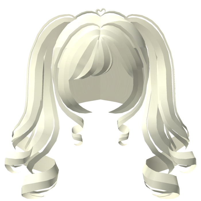 . ‿ ♡ wavy angel double curl pigtails blonde !