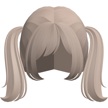 adorable milk tea brown pigtails  Roblox item