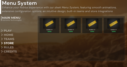 Main Menu GUI preview 3
