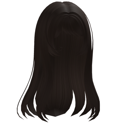 Brown Long Hair with Bangs Small Heart thumbnail