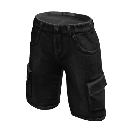 Black y2k Cargo Shorts thumbnail