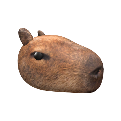 Realistic Capybara Head