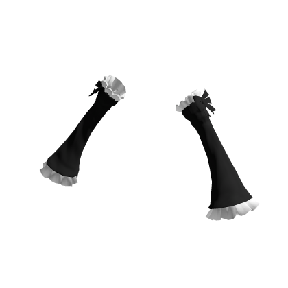 Black Ruffle Sleeves