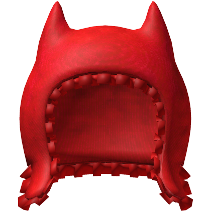 red lace devil hat beanie