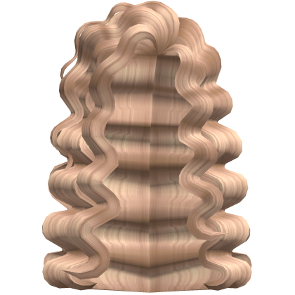 Long Cascade Waves Curly Hair in Blonde Roblox item