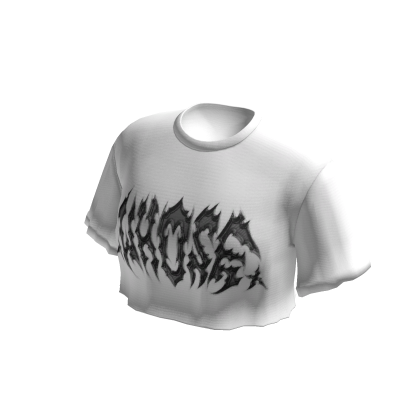 white emo cyber loose crop top tee shirt thumbnail