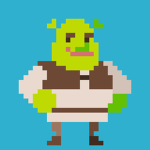 Green ugly man
