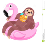 Flamingo And Sloth Group