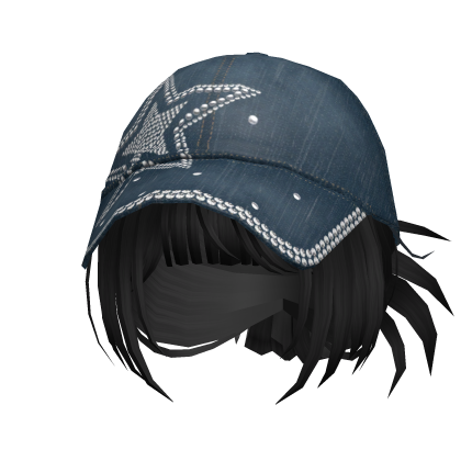 🍀Y2K Spikey Bun w Rhinestone Cap Roblox item