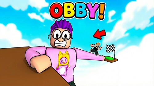 😂 Lankybox Parkour Obby! 🧠