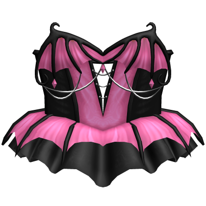 Pink Vampire Bat Corset Dress