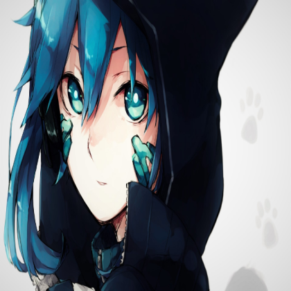 anime-girl-hoodie-blue-hair-close-up-anime-11665 Roblox decal