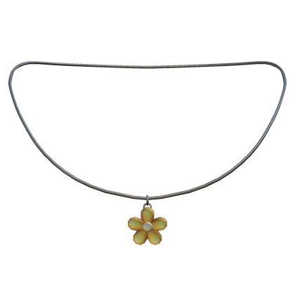 Yellow Flower Necklace