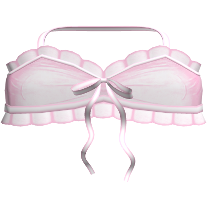 ♡: cute little ruffled cropped top in baby pink