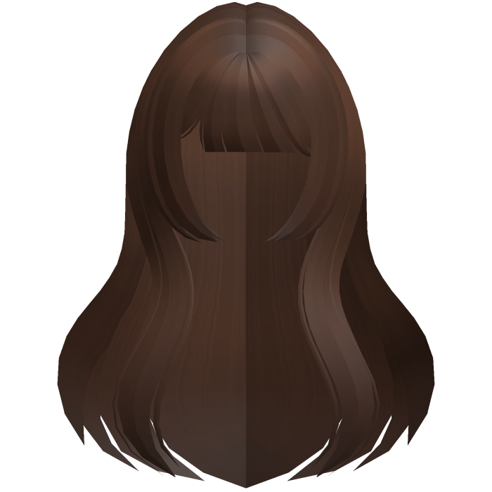 long straight hime anime hair brown