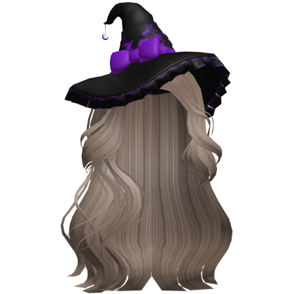 Halloween Side Swept Witch Hair (Light Brown)