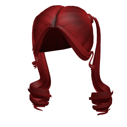 -',ৎ High Twin Preppy Pigtails in Red