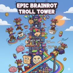 Epic Brainrot Troll Tower