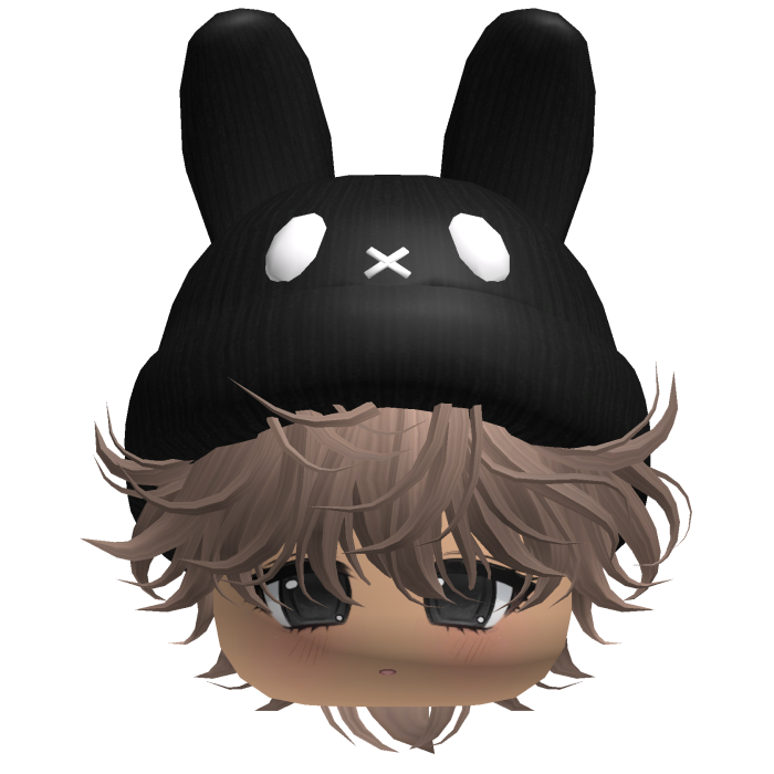 Moe Messy Boy Hair W/ Bunny Hat Milktea