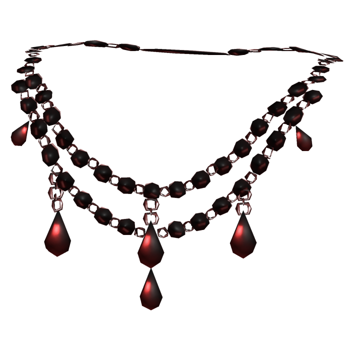 Dark Red Gothic Victorian Jewelry Necklace