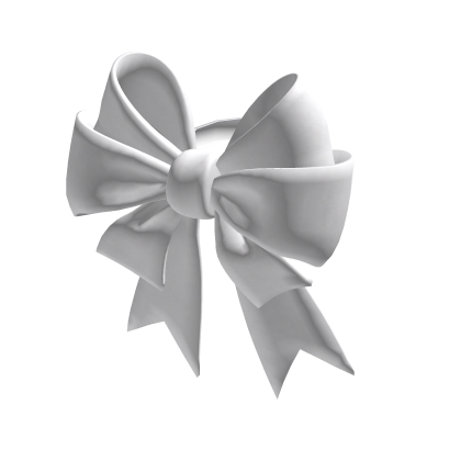 White Ribbon Bow (for Korblox)
