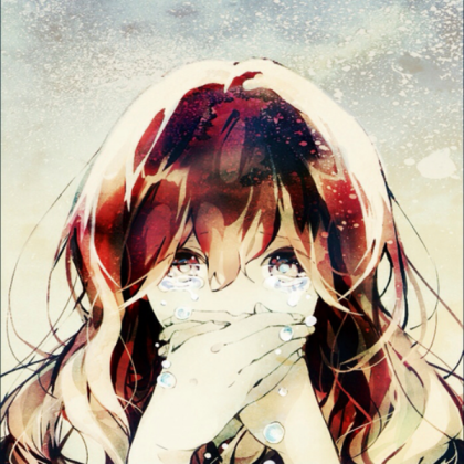 Brown Haired Hoodie Crying Anime Girl Roblox decal
