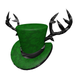 Emerald Antlered Top Hat