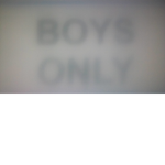Boys only boom!