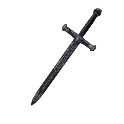 cursed silver sword with runes (back)