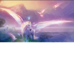 Unicorn wings spread