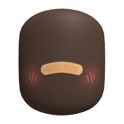 Brown Bandage Blush Face Mask Roblox item